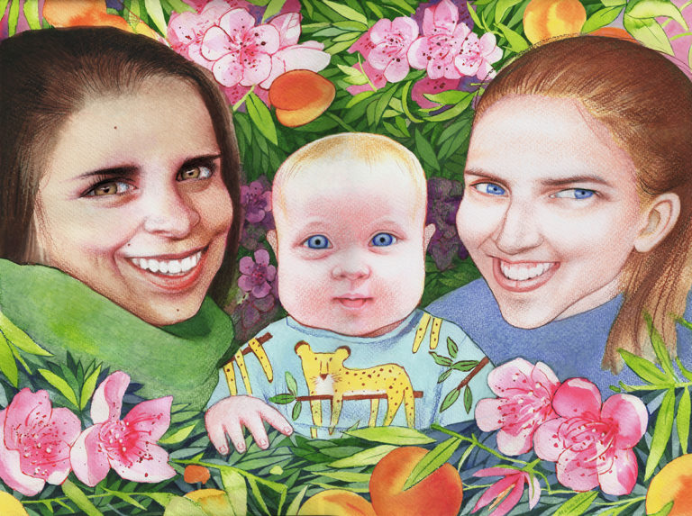 Custom family portrait